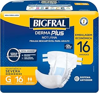 Fralda Bigfral Derma Plus Noturna G