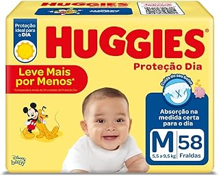 Fralda Huggies Proteção Dia M