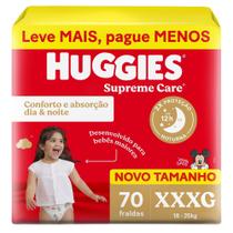 Fralda Huggies Supreme Care XXXG