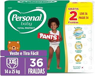 Fralda Personal Baby Total Protect Pants XXG