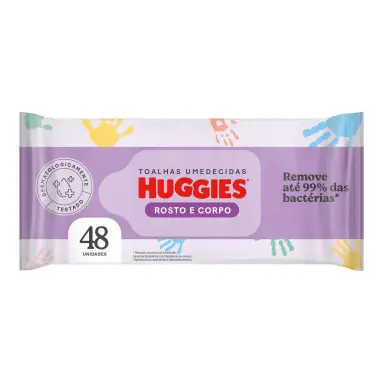 Lenço Umedecido Huggies Rosto e Corpo