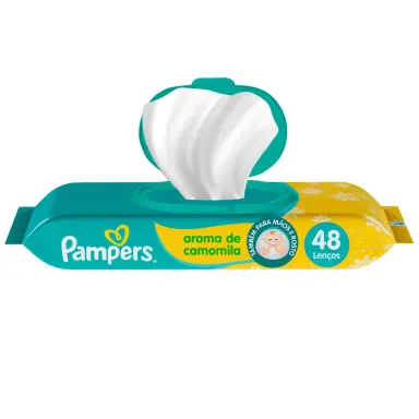 Lenço Umedecido Pampers Camomila