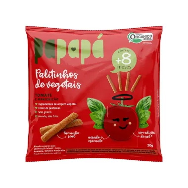 Palitinhos de Vegetais 8+ Meses Sabor Tomate e Manjericão