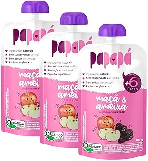 Papinha Orgânica Maçã e Ameixa