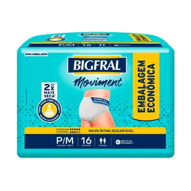 Roupa Íntima Bigfral Moviment Unissex P/M